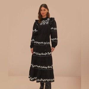 FARM Rio 100% Cotton Maxi Dress